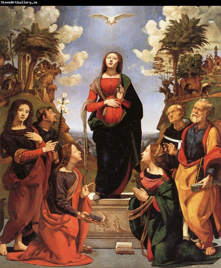 Piero di Cosimo The Immaculate Conception and Six.Saints